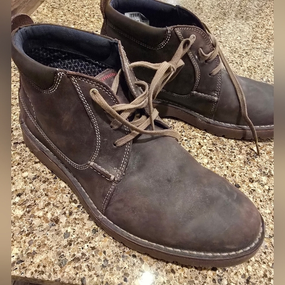 Clarks Dark Brown Chukka Boots main image 7